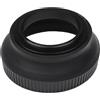 vhbw paraluce compatibile con Nikon 1 Nikkor AW 11-27.5mm f/3.5-5.6 - grandangolare, nero opaco, gomma, rotondo