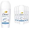 Dove Classic Deodorante antitraspirante roll on per 48 ore di protezione e cura delle ascelle con ¼ di crema idratante da 50 ml, confezione da 6