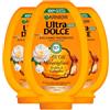 Garnier Ultra Dolce Balsamo Nutriente per Capelli Secchi e Spenti Gli Oli Meravigliosi Argan e Camelia Districante Ravvivante Illuminante con Ingredienti 97% di Origine Naturale - 3 Flaconi da 360ml