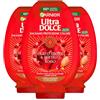 Garnier Ultra Dolce Balsamo Protezione Colore per Capelli Colorati o con Meches Olio d'Argan e Mirtillo Rosso Districante Nutriente Ravvivante con Estratti di Origine Naturale - 3 Flaconi da 360ml