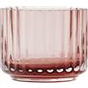DANMARK LYNGBY Lyngby Porcelæn Portacandele Ø6,7 Cm in Vetro soffiato a Bocca Bordeaux