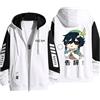 acsewater Genshin Impatto Zip Cappotto Uomini Donne Casual Hoodie Anime Gioco Stampa Zip Hoodie Street Trend Hip Hop Style Felpa Venti Hoodie...