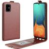 HualuBro Cover Samsung Galaxy A71, Flip Cover a Libro in PU Pelle Premium Portafoglio Magnetica Leather Case Custodia per Samsung Galaxy A71 Cover (Marrone)