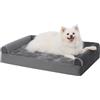 KSIIA Cuccia Cane Interno Taglia Grande 90x57x16cm Cuccia per Cani da Interno, Letto per Cani, Divano per Cani Sfoderabile e Lavabile, L Grigio