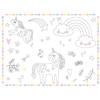 Folat 68337 Tovagliette da colorare Unicorns & Rainbows - 6 pezzi