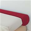 Xpnit Cuscino cilindrico rotondo, morbido cuscino cilindrico, supporto per bracciolo del divano, per dormire, protezione da comodino (20 x 90 cm, rosso)