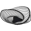 Alessi Trinity ACO01 B, Fruttiera di Design, in Acciaio Colorato con Resina Epossidica, Piccolo, Nero