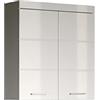 trendteam smart living Arredamenti, Bianco/Bianco (Alta lucentezza), 73 x 77 x 23 cm
