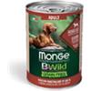 Monge BWild Grain Free bocconi di agnello - 6 lattine da 400gr.