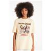 Tezenis T-shirt In Cotone Con Stampa Rolling Stones Unisex Donna Naturale