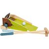 small foot Set da minigolf Talpa, in legno, con meccanismo a scatto, giocattolo per giardino, dai 3 anni, 12439