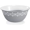 Stefanplast Insalatiera in Resina Linea Tosca 23x10h cm Stone Grey/Bianco di Stefanplast
