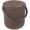 Stefanplast Pattumiera Eureka con coperchio lt 20 Tortora di Stefanplast
