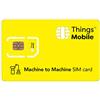 Things Mobile MACHINE TO MACHINE SIM Card Things Mobile con copertura globale e rete multi-operatore GSM/2G/3G/4G LTE, senza scadenza e tariffe competitive, con 10 € di credito incluso