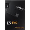 Samsung 870 EVO SSD, 2,5", Turbo Write, Software Magician 6, Nero, 500 GB