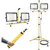 RIGIDON 200W doppio proiettore led da lavoro, treppiede faretto led 6000K