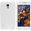 mumbi Custodia compatibile con Samsung Galaxy S5/S5 Neo, chiaro bianco
