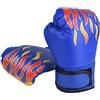 Duokon GLOGLOW Guanti da boxe per bambini 3 colori Guanti da boxe per bambini MMA Guanti da allenamento Muay Thai Sparring Training Guanti(blu)