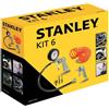 Stanley - Kit 6 pneumatic kit accessori compressore pistola soffiaggio gonfiaggio