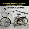 CICLI XMARA OLANDA 26 VINTAGE Bici da donna olanda 26x1.3/8 trekking city bike vintage Panna Marrone