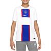 Nike Paris Saint-Germain FC DN2740 Season 2022/23 Official T-Shirt Uomo, White/Old Royal/White, XS