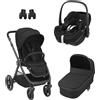 Maxi Cosi Trio Passeggino Oxford, Navicella Oria, Pebble 360 Pro Maxi Cosi Essential Black