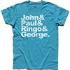 3styler T-Shirt Uomo John & Paul & Ringo & George. - I Grandi Nomi della Musica Shirt - Linea Classic - 100% Cotone 185 gr/mq (L, Azzurro)