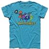 3styler T-Shirt Uomo Gli Impossibili - The Impossible - Coil Man, Flud Man, Multi Man e Big D - Cartoni Anni 70 - Linea Classic - 100% Cotone 185 gr/mq (L, Azzurro)