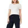 Tommy Hilfiger T-shirt Maniche Corte Donna Cody Slim Fit, Bianco (Ecru), 3XL
