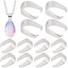 CREATCABIN 240 Pz Acciaio Inossidabile Snap On Barre Gancio Fermagli Ciondolo Artiglio Pizzico Clip Bail Bulk Charms Connettori per Neckalce Choker Risultati di Gioielli Fai da Te Craft 7 x 6.5 mm