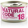 Natural code 18 gatto tonnetto e prosciutto 85 gr