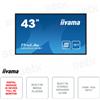 IIYAMA LE4341S-B2 - Monitor Iiyama 43 Pollici IPS - Digital Signage - 1080p - Full HD - HDMI - VGA - Media Player - LAN