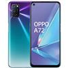 OPPO A72 Smartphone , Display 6.5'' LCD, 4, Fotocamere,128GB Espandibili, RAM 4GB, Batteria 5000mAh, Dual Sim, 2020 [Versione italiana], Aurora purple