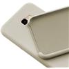 N NEWTOP Custodia Cover Compatibile per Samsung Galaxy J4 Plus, Ori Case Guscio TPU Silicone Semi Rigido Colori Microfibra Interna Morbida (Beige)