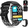 ECOSOON Smartwatch Uomo Donna con Effettua o Risposta Chiamate, Orologio Contapassi Impermeabile IP68 110+ Sportivo Smart Watch Monitor del SpO2/Sonno 24H Cardiofrequenzimetro, per Android iOS
