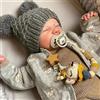 JIZHI Reborn Maschio - 17 pollici Realistico corpo Completo in Vinile Anatomicamente Corretto Bambole per Bambini con Accessori dai 3 Anni in su