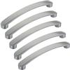 SOTECH 5 pezzi Maniglia per mobili SW111 Spaziatura tra i fori 160 mm acciaio inox Lunghezza 180 mm Larghezza 19 mm Altezza 26,5 mm