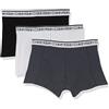 Calvin Klein Trunk 3pk Surge Uomo, Black/Delft/Silver Lake Blue, L [Amazon Exclusive]