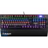 Konix Magic The Gathering Tastiera Gaming Meccanica Filo AZERTY - Anti-ghosting - 20 Effetti Luminosi - Cavo 1,7 m