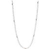 Purelei Finesse - Collana impermeabile in acciaio inossidabile - Collana con perle di conchiglia - Gioielli di moda per un look personalizzato - Collana di perle per donna (Argento)
