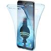 NALIA 360 Gradi Cover compatibile con Samsung Galaxy S8 Plus, Totale Custodia Protezione Silicone Trasparente Full-Body Case Gomma Morbido Cellulare Ultra-Slim Protettiva Bumper, Colore:Blu