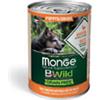 Monge BWild Grain Free bocconcini di anatra per cuccioli - 6 lattine da 400gr.