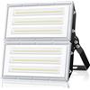 ANNIFUNLY Faro LED 200W 20000LM Faretto LED da Esterno Impermeabile IP67 Faretti LED 6500K Bianca Fredda con Ampio Angolo del Fascio, Driver LED Integrato Fari LED per Giardino, Garage, Fienile
