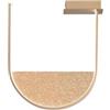 Ondaluce Plafoniera LOTUS con inserto amovibile in vetro granigliato ORO 55x47 cm