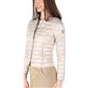 Yes Zee Giacca Piumino donna leggero 100 grammi Applicazioni al collo Beige (XL)