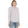 Tommy Hilfiger Camicia Donna Regular-Fit Maniche Lunghe, Multicolore (Rwb Pink Rouge Stp), 44