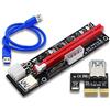 Tsadeer VER103C 3 nel 1 LED Riser Power PCI-E Riser Card 4Pin 6Pin Sata 15PIN PCI Express di Prolunga da 1X un 16X per