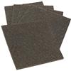 Adsamm® / 5 x fogli di feltro autoadesivo / marrone / 100x100 mm / quadrati / feltro adesivo da 3.5 mm di spessore in foglio / pad protettivi per mobili e arredi Adsamm® Quality