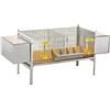 nextradeitalia 1PZ GABBIA CONIGLI DUE FATTRICI cm 149 x 66 xH 66