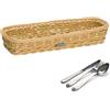 Westmark Cesta per le Posate, Adatta per Hotel e Ristorazione, Rettangolare, Ca. 39,5 x 28 x 8,5 cm, Fibra Sintetica, Saleen Edition, Beige Chiaro, 02016830101